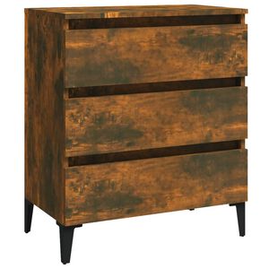 vidaXL Dulap, stejar fumuriu, 60x35x69 cm, lemn compozit