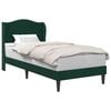vidaXL Cadru de pat cu headboard Verde &icirc;nchis 80 x 200 cm Catifea