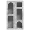 vidaXL Bufet Gri din beton 59 x 35 x 100,5 cm Lemn compozit