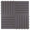 vidaXL Plăci pentru Deck 10 pcs Gri 30 x 30 cm Lemn de Acacia