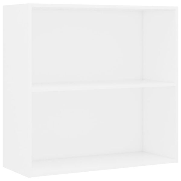 vidaXL Bibliotecă, alb, 80x30x76,5 cm, lemn prelucrat