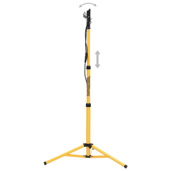 vidaXL Proiector LED cu trepied, 2x30 W, alb cald