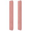 vidaXL Pat box spring cu saltea, roz, 100x200 cm, catifea