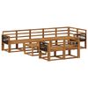 vidaXL Set de canapele de exterior 9 pcs natural Lemn Solid de Acacia