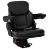 vidaXL Scaun de tractor cu suspensie Negru 60 x 58 x 72 cm Oțel și PVC