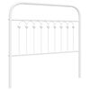 vidaXL Tăblie de pat de schimb metalică, alb, 100 cm