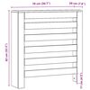 vidaXL Mască pentru calorifer stejar artizanal 78x20x82 cm lemn