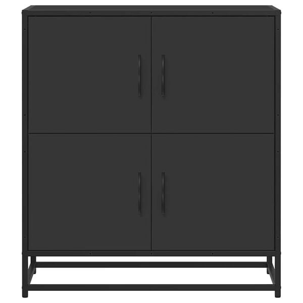 vidaXL Bufetă neagră 68x35x76 cm lemn prelucrat