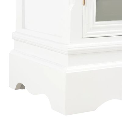 vidaXL Servantă, alb, 70x28x70 cm, lemn masiv de pin