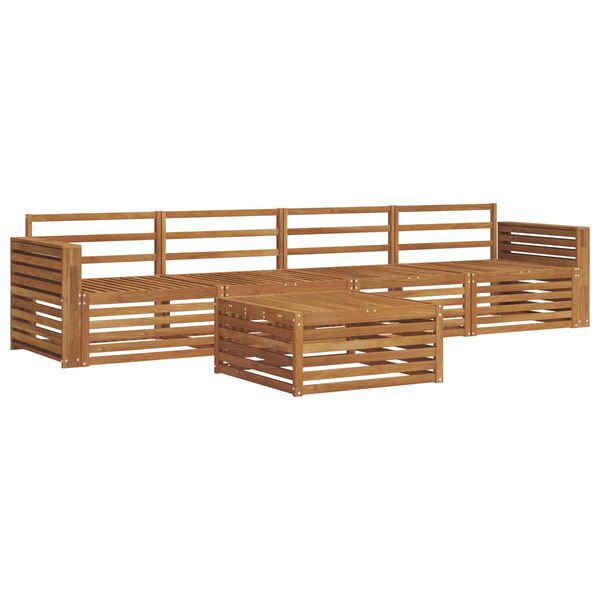 vidaXL Set de canapele de exterior 5 pcs natural