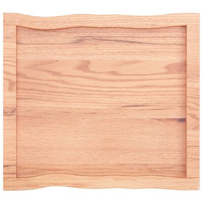 vidaXL Blat masă, 60x50x(2-4) cm, maro, lemn tratat contur organic