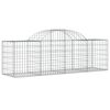 vidaXL Coșuri gabion arcuite 13 buc, 200x50x60/80 cm, fier galvanizat
