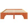 vidaXL Cadru de pat Maroniu cerat 120 x 190 cm Lemn de pin masiv