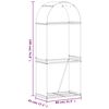 vidaXL Suport pentru lemne, antracit, 80x45x190 cm, oțel galvanizat