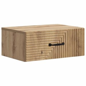 vidaXL Dulap de noapte suspendat Stejar Artizanal 49 x 34,5 x 20 cm