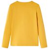 Tricou de copii cu m&acirc;neci lungi, ocru &icirc;nchis, 140