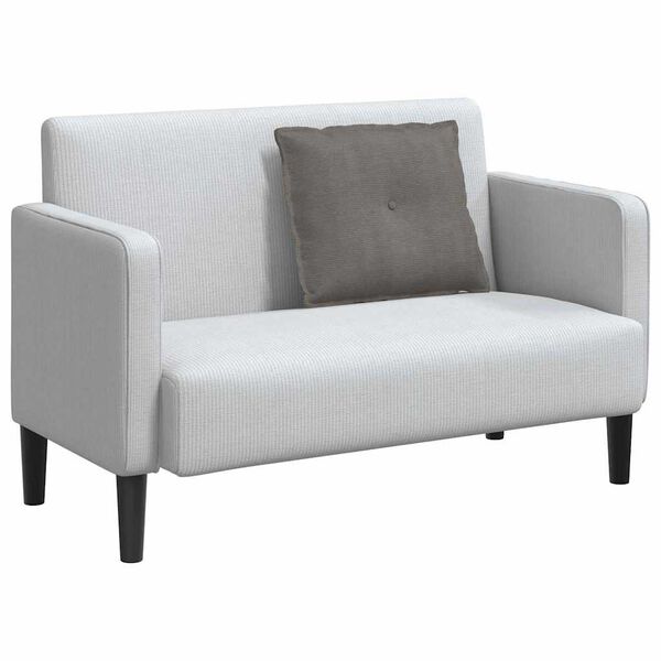 vidaXL Perna pentru spate Gri deschis 60 x 50 cm Țesătură din corduroy