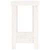 vidaXL Banc de lucru, alb, 80x50x80 cm, lemn masiv pin