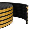 vidaXL Banda adeziva pentru feronerie Negru 15 x 8 mm 25 m Spumă EPDM