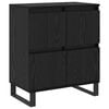 vidaXL Bufet Stejar Negru 60 x 35 x 70 cm