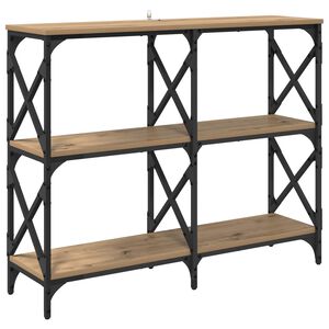 vidaXL Masă de consolă Stejar Artizanal 100 x 28 x 80,5 cm