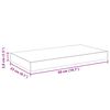 vidaXL Rafturi de perete suspendate 2 buc. gri beton 50x23x3,8 cm MDF