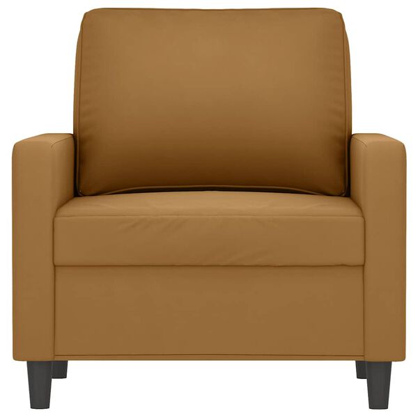 vidaXL Fotoliu canapea, Maro, 60 cm, catifea