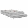 vidaXL Cadru de pat cu depozitare Gri Sonoma 120 cm Lemn prelucrat