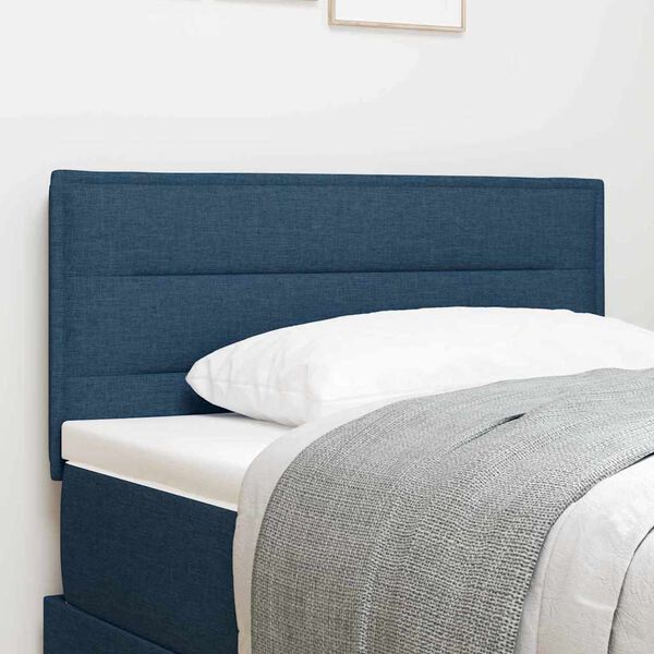 vidaXL Tăblie cap cu headboard albastru 100 cm Piele artificială