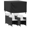 vidaXL Huse mobilier grădină 2 buc negru 113x113x73cm impermeabil 420D