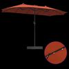 vidaXL Parasol de Grădină Terracota 385 x 209 x 244 cm Poliester
