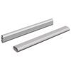 vidaXL Șină pentru dressing 2 pcs Argintiu 264 x 15 x 29 mm
