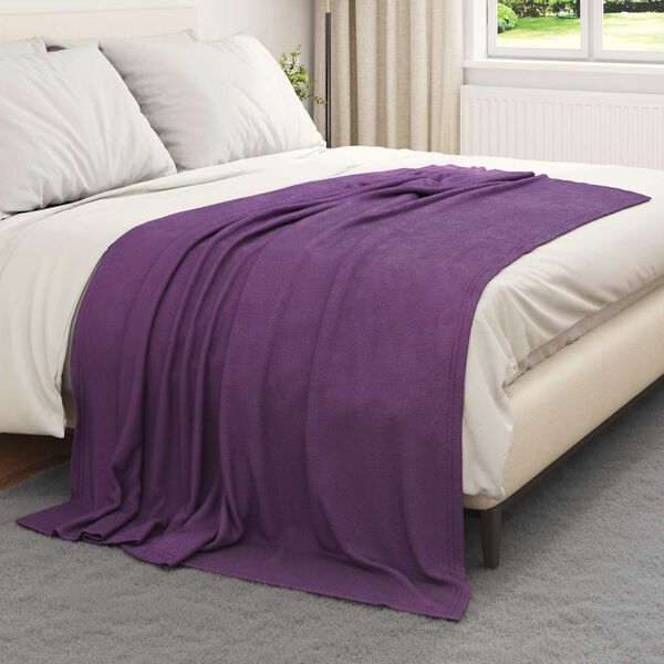 vidaXL Pături de aruncat 24 pcs Violet 200 x 150 cm Molton