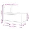 vidaXL Noptiere, 2 buc., 60x34x51 cm, lemn masiv de pin