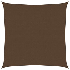 vidaXL P&acirc;nză parasolar, maro, 7x7 m, 160 g/m&sup2;, HDPE