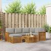 vidaXL Seturi de canapele cu pernă 7 pcs Gri natural și deschis