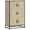 vidaXL Dulapuru Stejar Sonoma 68x35x106,5 cm lemn și metal prelucrat