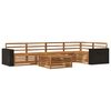 vidaXL Set de canapele de exterior 6 buc. natural Lemn Solid de Acacia