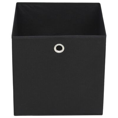 vidaXL Cutii depozitare, 4 buc., negru, 28x28x28 cm, material nețesut