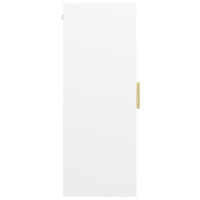 vidaXL Dulap de perete suspendat, alb, 69,5x34x90 cm