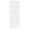 vidaXL Ușă hambar Alb 100 x 2,5 x 208 cm Lemn masiv de pin