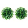 vidaXL Mingi artificiale din lemn de cimiș cu lumini LED 2 buc Verde