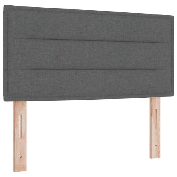 vidaXL Tăblie cap cu headboard Gri închis 80 cm Piele artificială
