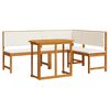 vidaXL Set de Bănci pentru Grădină 3 pcs Maro Lemn Solid de Acacia