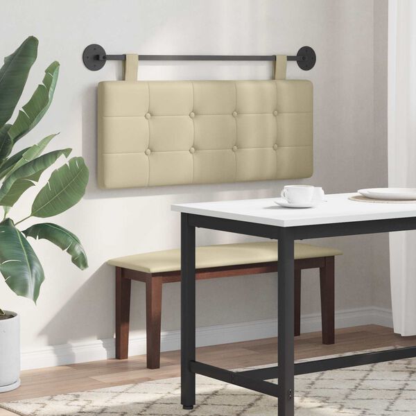 vidaXL Cap de pat suspendat Pe perete Piele artificială