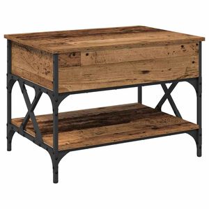 vidaXL Masă de cafea Lemn Vechi 70x50x50cm Lemn compozit