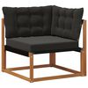 vidaXL Sofa Colțar pentru Exterior Lemn Solid de Acacia natural