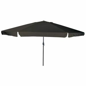 vidaXL Parasol de Grădină Negru 394 x 394 x 248 cm Poliester și oțel
