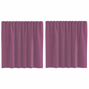 vidaXL Perdele Voile cu buzunare pentru bare 2 buc violet