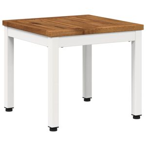 vidaXL Masă de cafea Natural și Alb 40 x 40,5 x 36 cm
